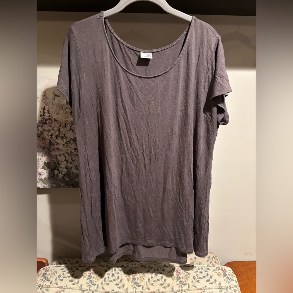 Champion Women's Short Sleeve Gray Tee